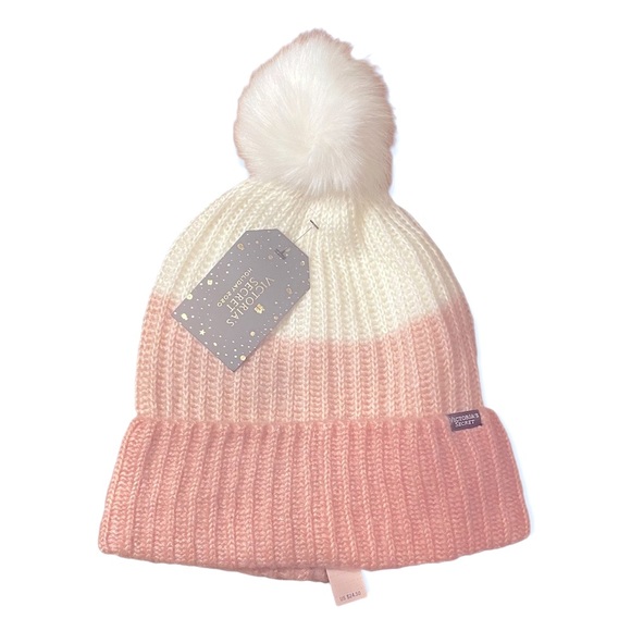 Victoria's Secret Accessories - Final Markdown VS LE Ombré Stripe Hat Pink